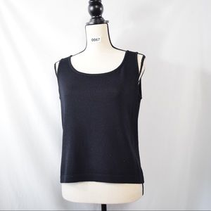 #67. St Johns black knit top